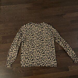 J. Crew Cashmere Leopard Print Sweater